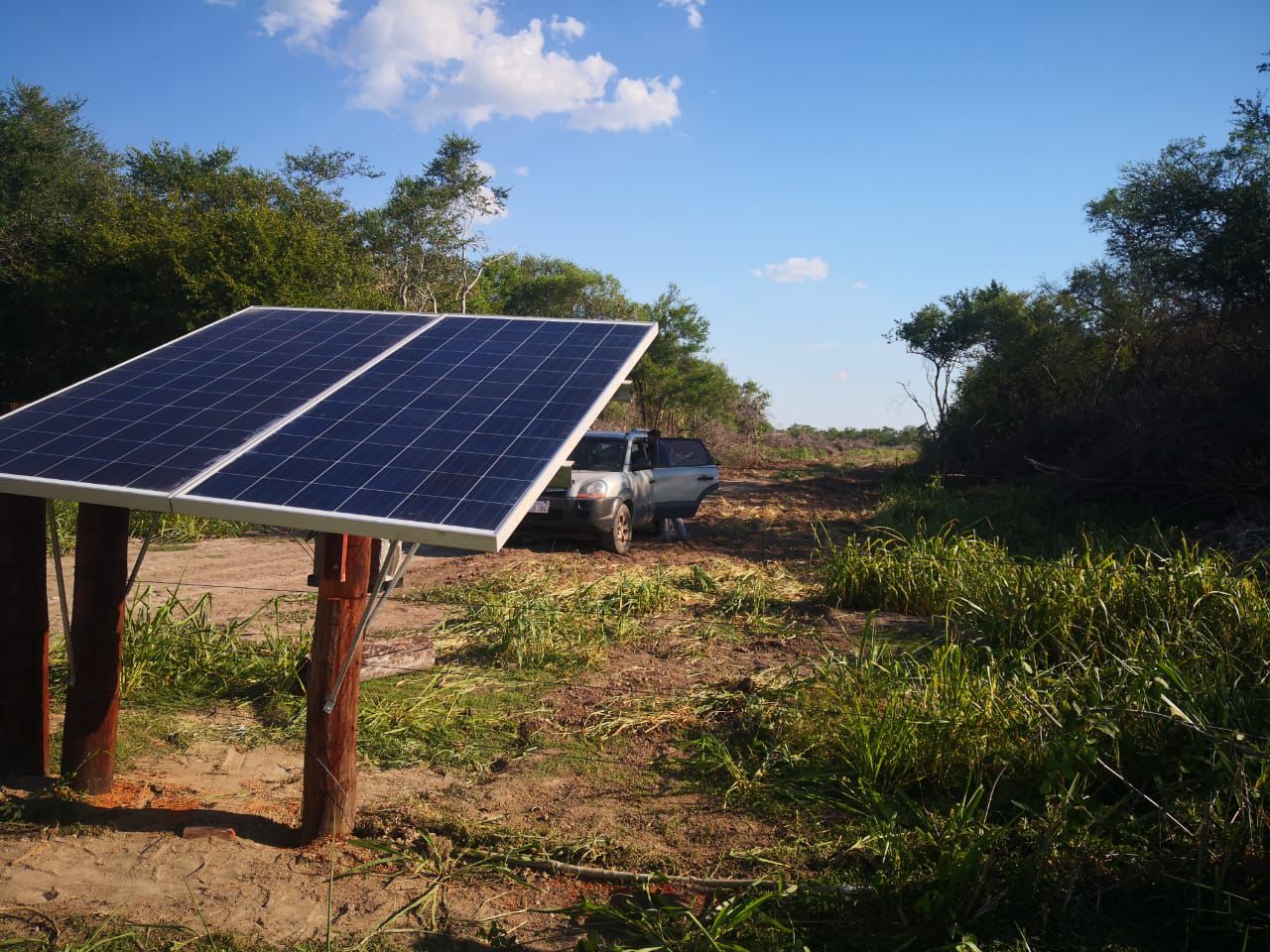 Camera installations with solar power